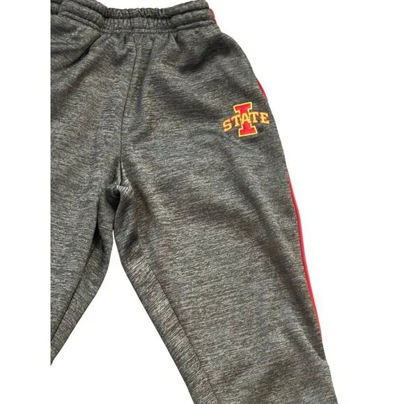 Iowa State Cyclones Mens Jogger Sweatpants Small By Colosseum Gray & Red Polyest - Picture 12 of 12